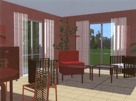 3D-Ansicht Wohnzimmer